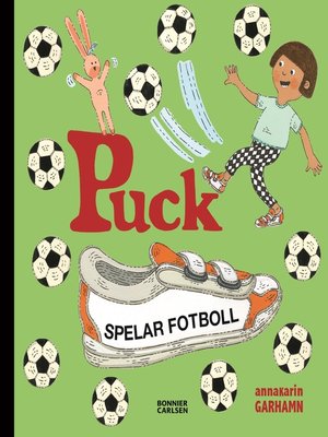 cover image of Puck spelar fotboll